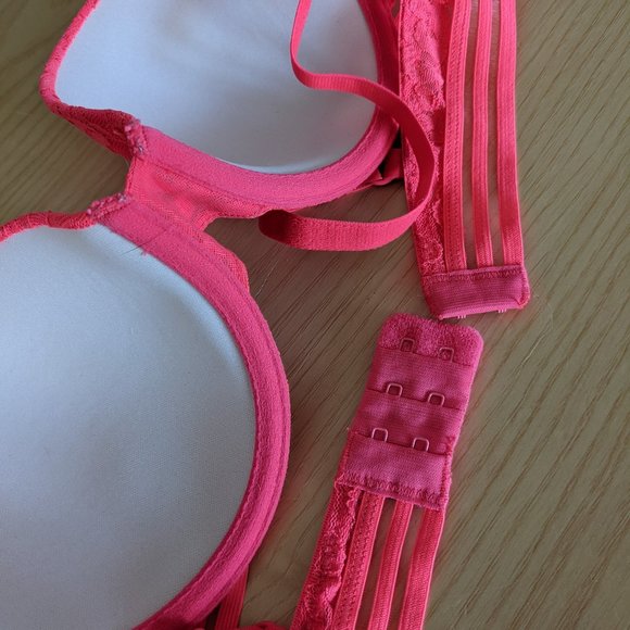 NWOT La Senza Pink Lace Bra 34A - Picture 4 of 4